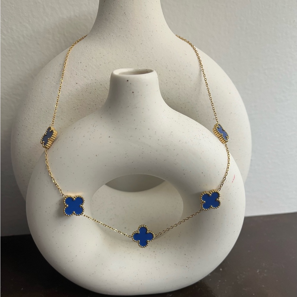 18K GOLD PLATED STAINLESS STEEL NECKLACE, INTENSITY - Picture 3 of 4